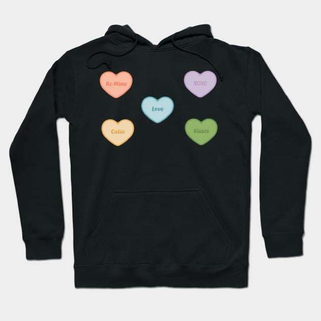 Valentine's Heart Grams Sticker Pack Hoodie by peachipit